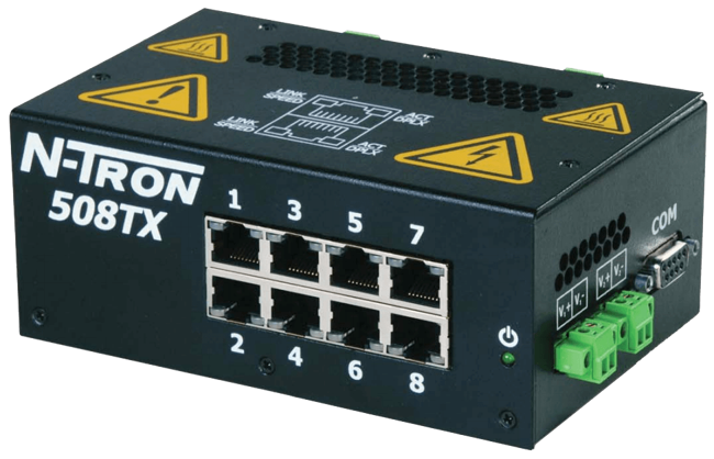 Red Lion Industrial Ethernet Switch, 508TX-A